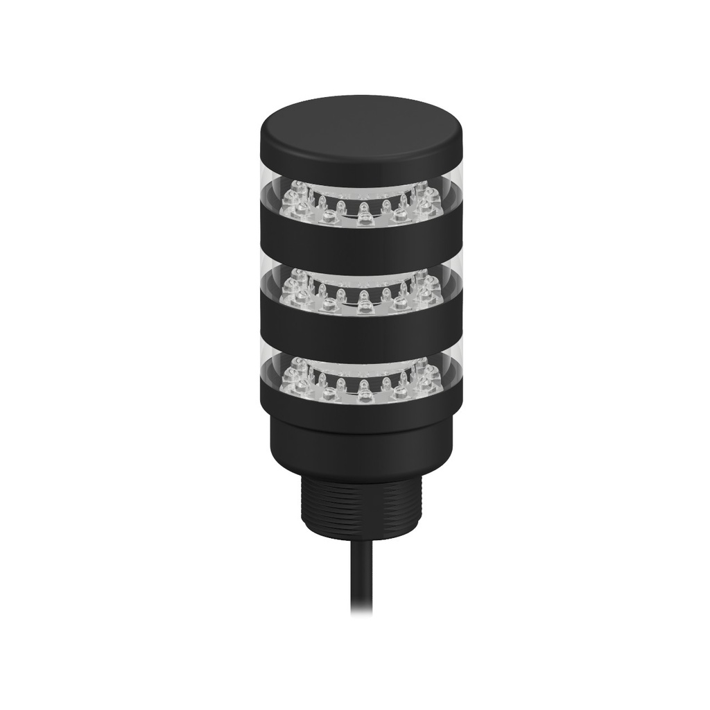 Tl50 Pro Tower Light, Beacon Black Housing: 3 Segment, TL50PBL3