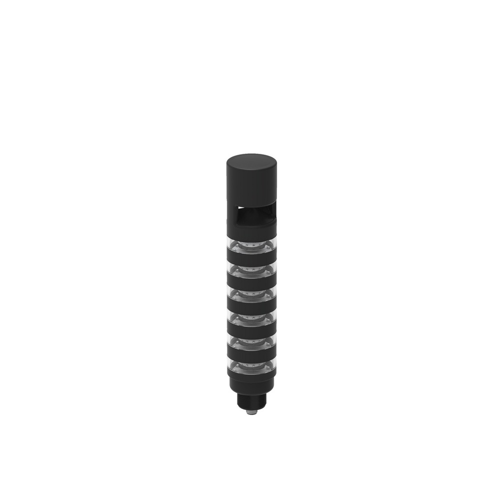 Tl50 Pro Tower Light With Omnidirectional Audible, Beacon Black Housing: 6 Lighted Segments, TL50PBL6AOSQ