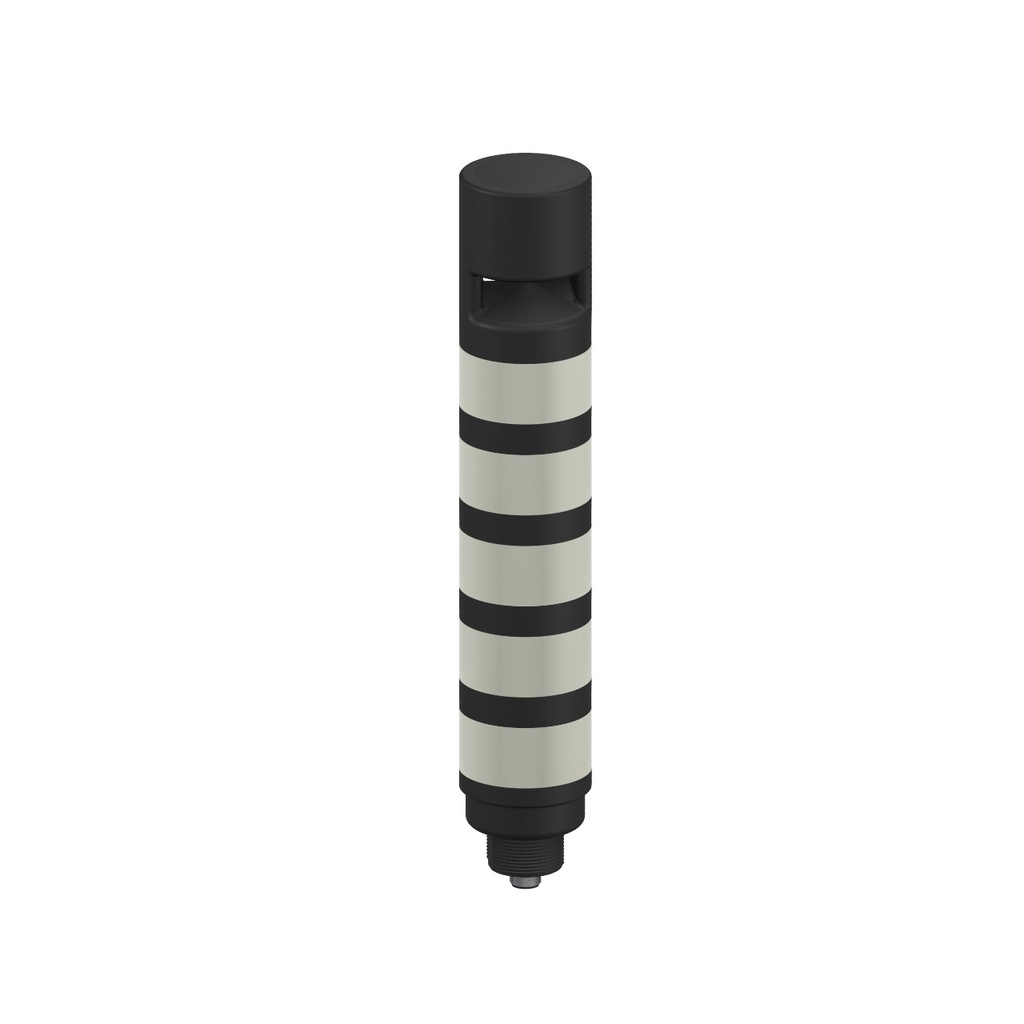 Tl50 Pro Tower Light With Sealed Omnidirectional Audible Indicator, Standard Black Housing: 5 Lighted Segments, TL50P5AOSQ