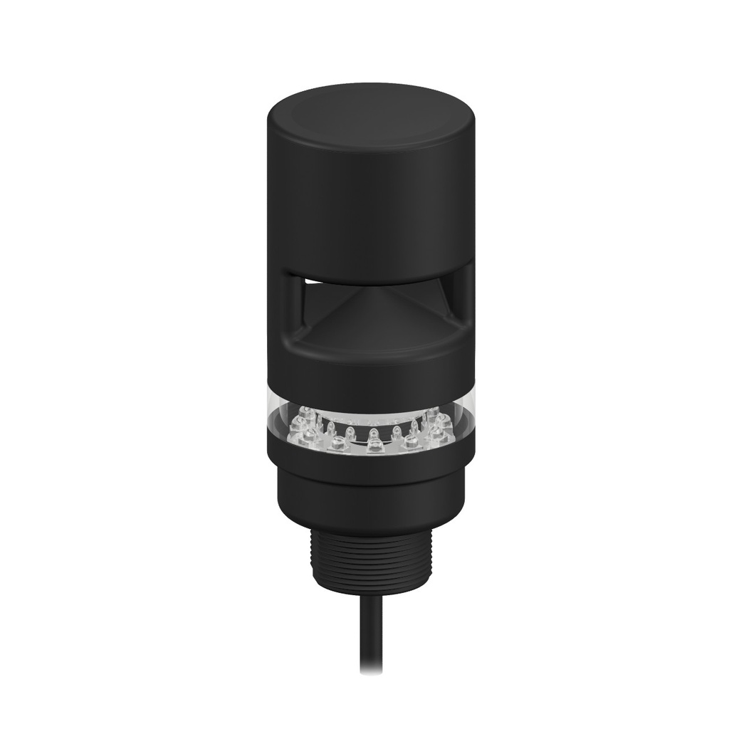 Tl50 Pro Tower Light With Sealed Omin-Directional Audible, Beacon Black Housing: 1 Lighted Segment, TL50PBL1AOS