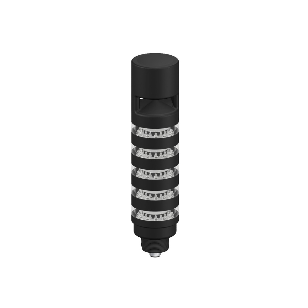 Tl50 Pro Tower Light With Sealed Omin-Directional Audible, Beacon Black Housing: 5 Lighted Segments, TL50PBL5AOS