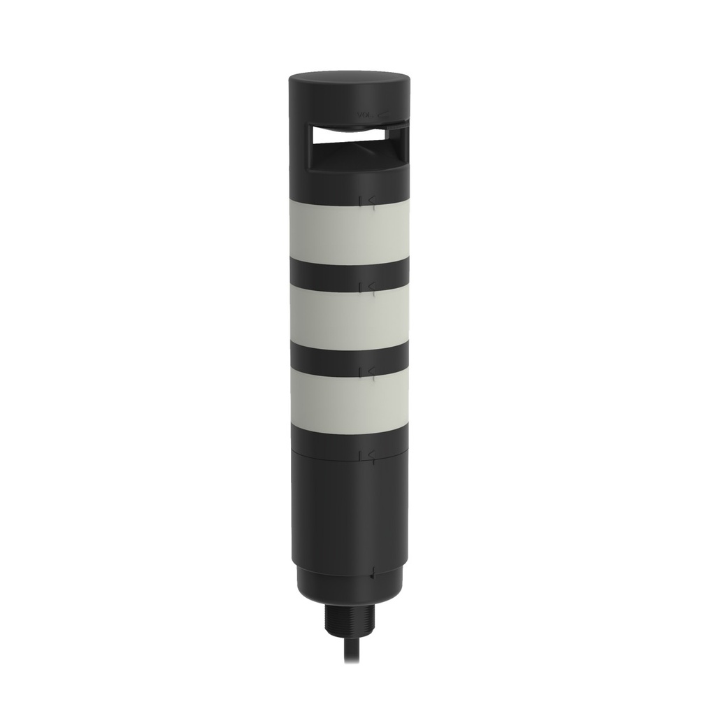 Tl70 Tower Light, Black Housing: 3-Color Audible Indicator, TL70ZRYOA