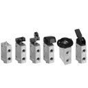 AVENTICS AP Series Directional Poppet Valve, Roller Lever, One-Way Trip, G 1/4 Internal Thread, Aluminum, 3/2 Directional