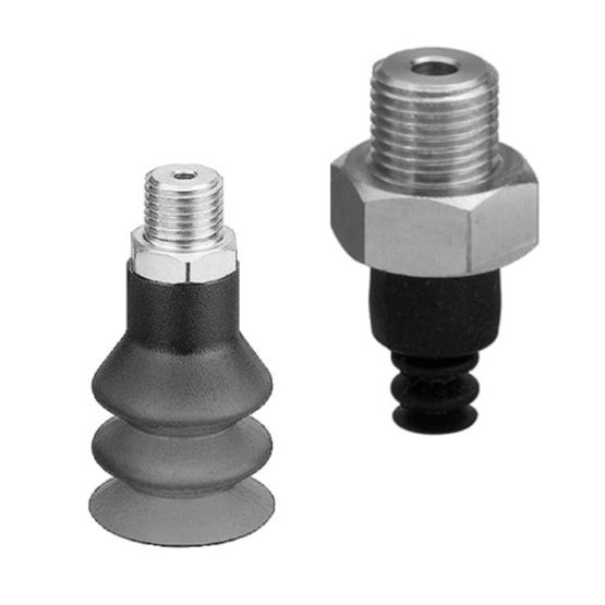 AVENTICS BSA Series, 9 mm Bellow Suction Gripper, G 1/8, Fluoromethyl Silicone, External Thread