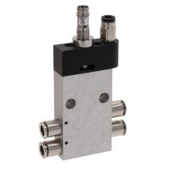 AVENTICS AV Series Shut-Off Module, Pneumatic, 10-30 VDC, Aluminum, Port 2/4 Ø 1/4"