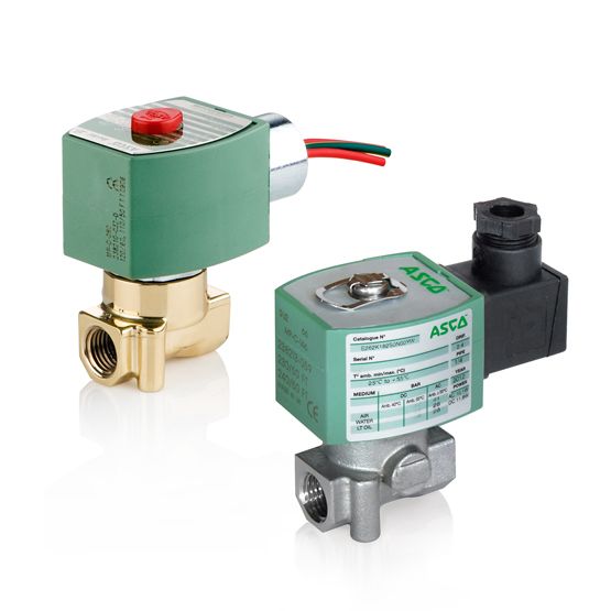 263 Series 2-Way Solenoid Valve, 3/8" NPT, 110 VAC, Brass, 2 Way-2/2 NC