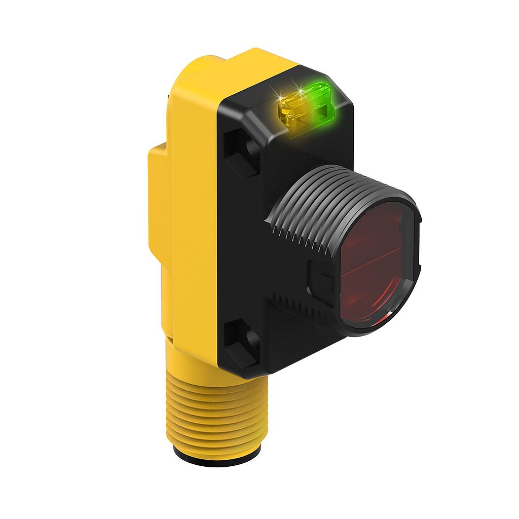 WORLD-BEAM QS18 Series: Aperture optic to reduce prox - Integral Euro-Style Quick-Disconnect Connector, QS18RPH6LVBQ8-13714