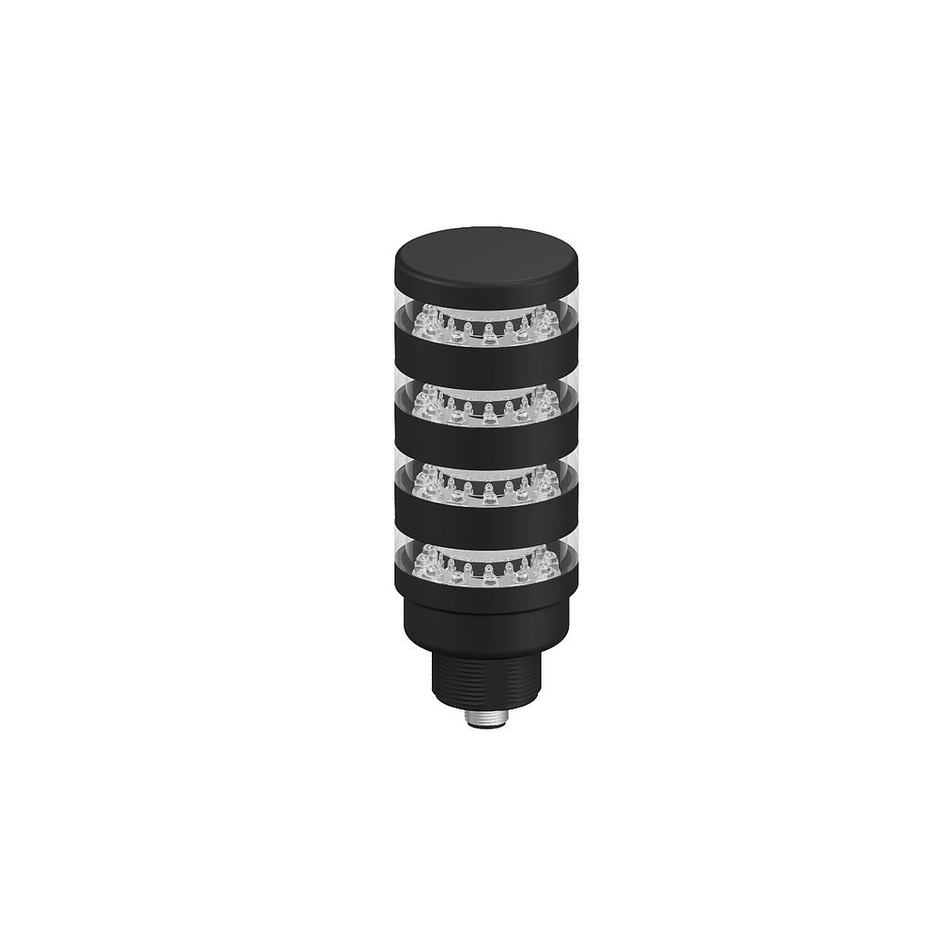 TL50 Pro Tower Light with IO-Link, Beacon Black Housing: 4-Segment, TL50BL4KQ