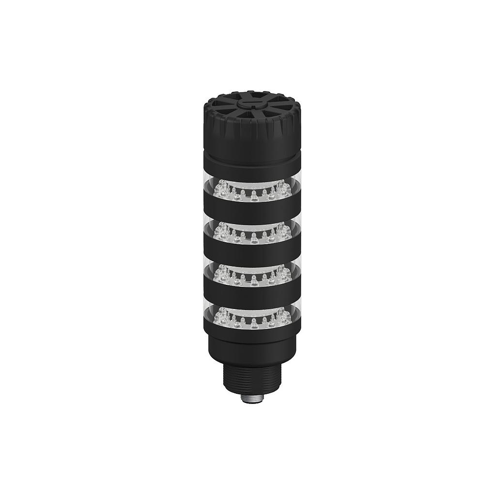 TL50 Pro Tower Light with IO-Link Audible, Beacon Black Housing: 4-Segment, TL50BL4AKQ