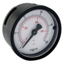 100 Series Pressure Gauge, 0 psi to 30 psi, Black Steel Case, Chrome Front Flange