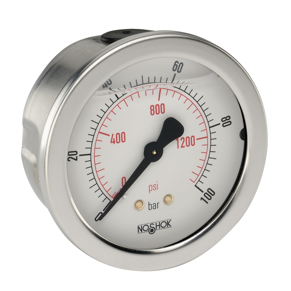 900 Series Liquid Filled Pressure Gauge, 0 to -1 bar, G1/4