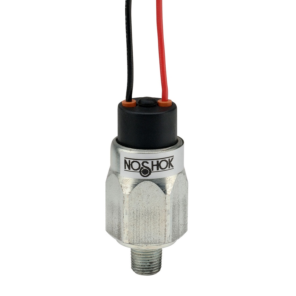 100 Series Mechanical Compact High Pressure Switch, 125 to 600 psig, 1/8" NPT-Male, SPST, N.C., 18" Flying Leads