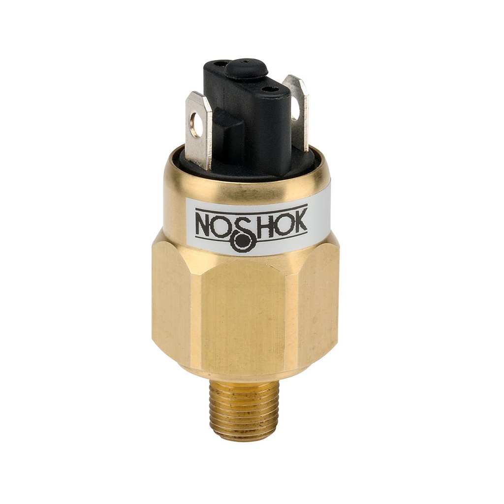 100 Series Mechanical Compact Low Pressure Switch, 50 to 150 psig, 1/8" NPT-Male, SPST, N.O., Spade Terminals (1/4 x 1/32)