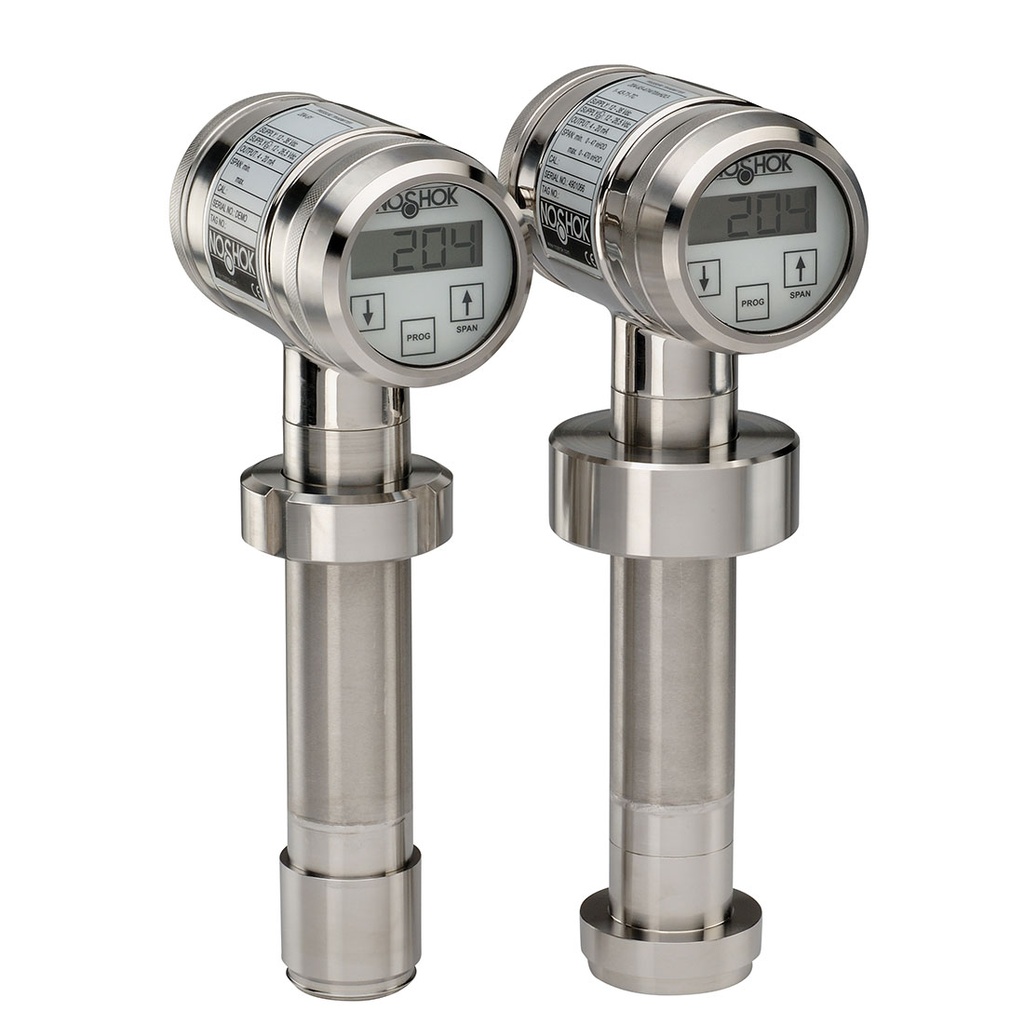 20 Series Intelligent Silo & Tank Level Sanitary Pressure Transmitter, 47 inH2O to 470 inH2O, 1/2" NPT Female, Transparent Cover (for display)