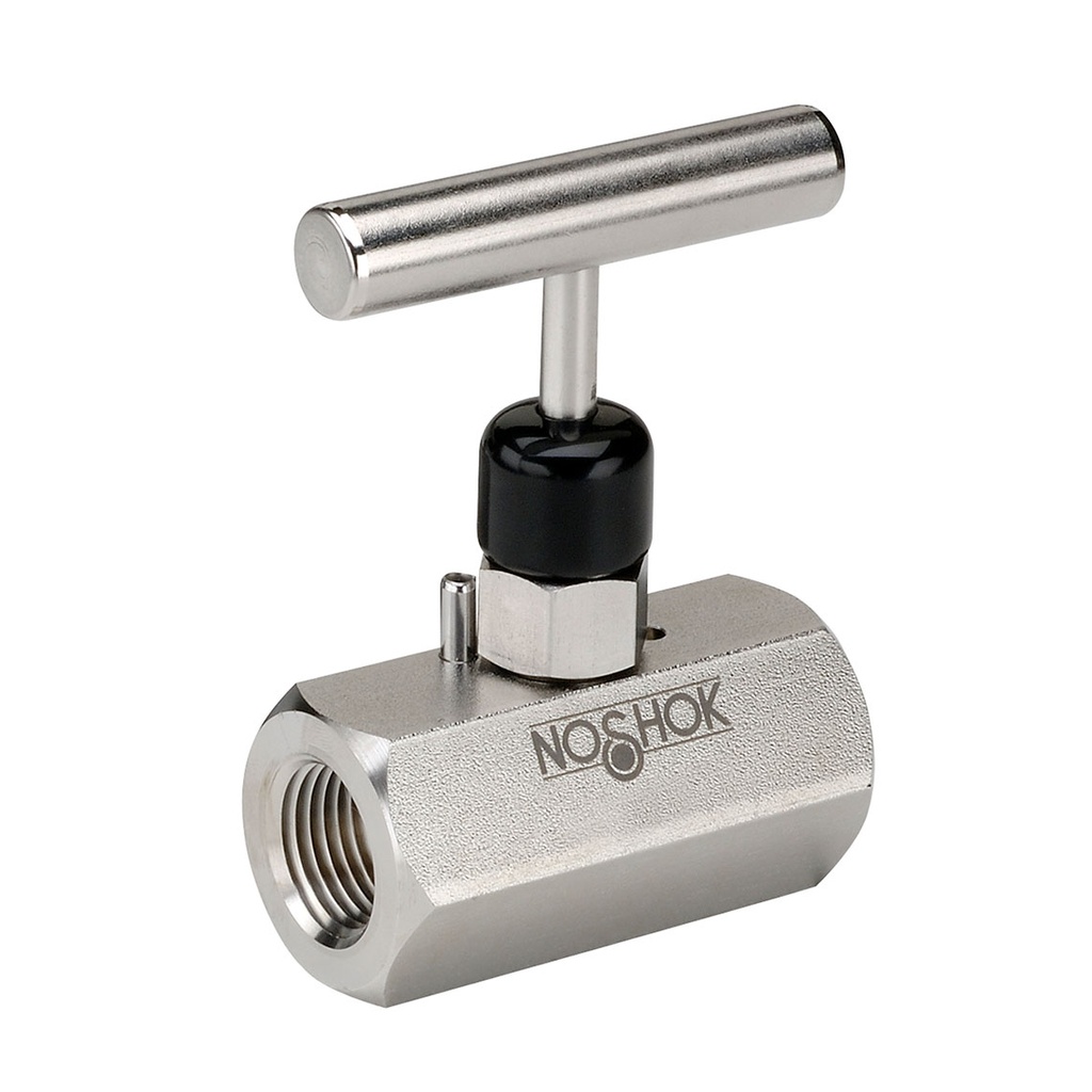 500 Series Standard, Soft Seat Needle Valve, 1/4" NPT, Female x Female, 316 SS, 0.187" Orifice