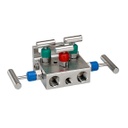 5030 Series 5-Valve Natural Gas Manifold Valve, Hard Seat, 1/2" NPT Female x 1/2" NPT Female, 316 SS, 0.187" Orifice