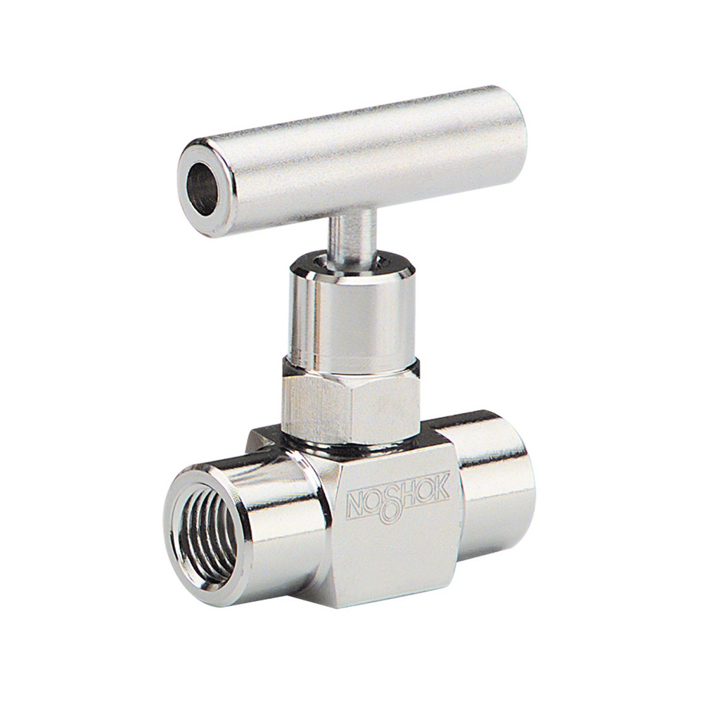 150 Series Mini Needle Valves w/Soft Tip, 1/4" NPT, Female x Female, 316 SS, 0.172" Orifice w/Round Knurled Handle