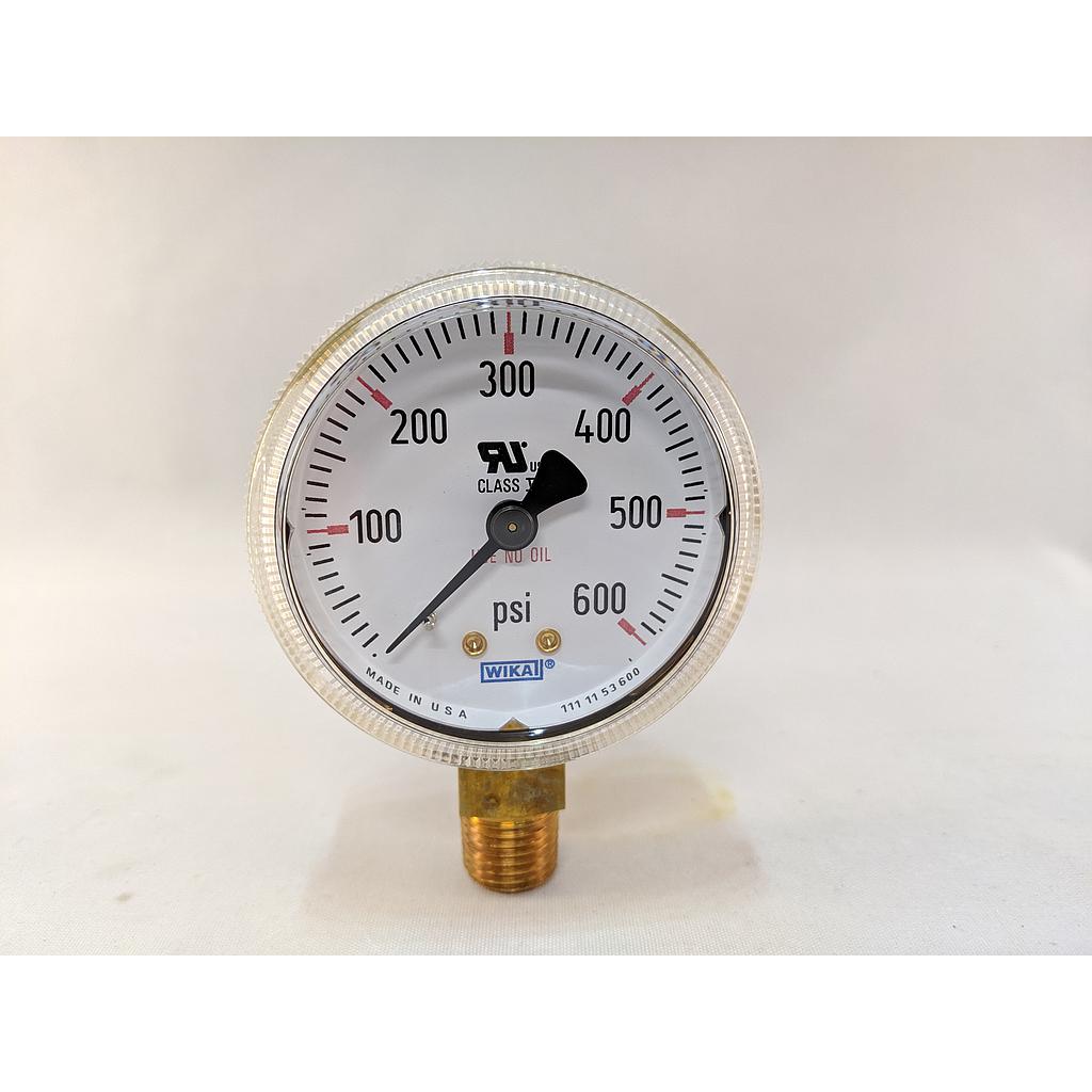 2" 316 SS PRESSURE GAUGE 30"hg - 100 PSI