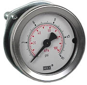 111.16PM Series Commercial Panel Mount Gauge 2", 15 PSI, 1/4" NPT