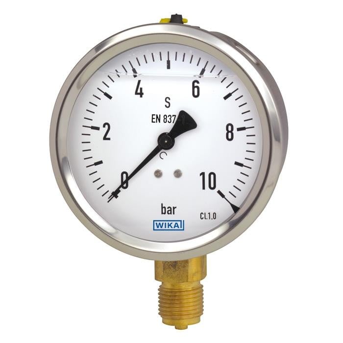 212.53 Series Industrial Brass Dry Pressure Gauge, 0 to 600 psi