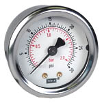 212.53 Series Industrial Brass Dry Pressure Gauge, 0 to 30 psi