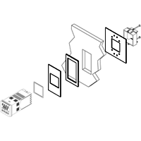 PMK6- Panel Mount Adapter Kit (1/8 DIN  to 1/16 DIN)