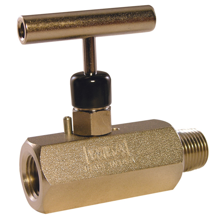 910.11 Series Needle Valve, STEEL HARD SEAT 1/2NPT F-F ANGLE