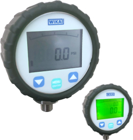 DG-10-E Series Enhanced Digital Pressure Gauge, -30 inHg to 145psig