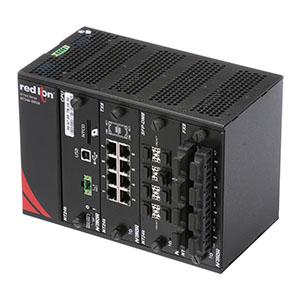 NT24k Series, 24-Port, N-Tron NT24K-DR24-AC Modular Managed Ethernet Switch, AC