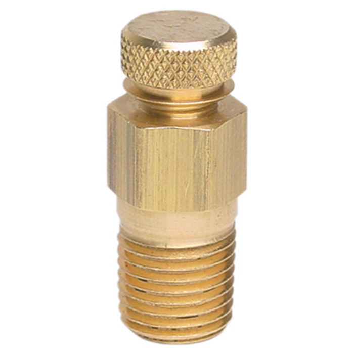 910.14.100 Series Test Port Plug, Brass, 1/4" NPTM, 1000 psi