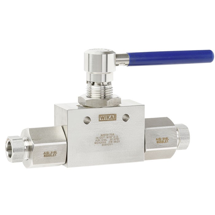 Series HPBV High Pressure Ball Valve, 316L SS, 3/4" NPTF to 3/4" NPTF, 10000 psi, 0.374 in. (9.5 mm) Bore