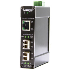 1000 Series, 3-Port, N-Tron 1003GX2-B Gigabit Industrial Ethernet Switch