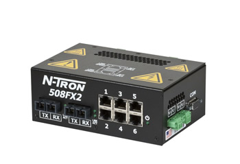 500 Series, 8-Port, N-Tron 508FXE2 Unmanaged Industrial Ethernet Switch, SC 80km