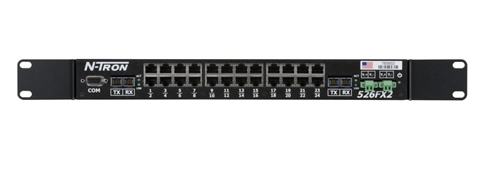 500 Series, 26-Port, N-Tron 526FX2 Unmanaged Industrial Ethernet Switch, SC 80km