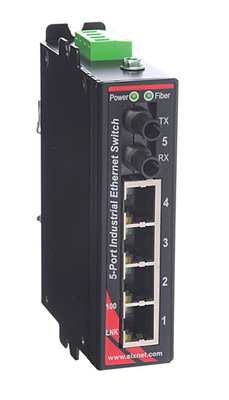 SLX Series, 5-Port, Sixnet SLX-5ES Unmanaged Industrial Ethernet Switch, ST 20km