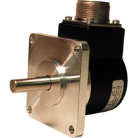 ZNH Series, 2.5" Flange Mount Shaft Encoder, Quadrature Output, 60 PPR