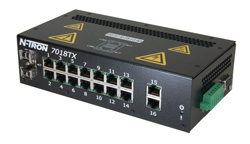 NT-7000 Series, 18-Port, N-Tron 7018TX HV Managed Industrial Ethernet Switch