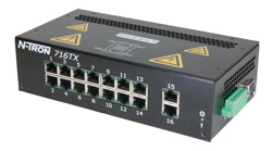 NT-700 Series, 16-Port, N-Tron 716TX HV Managed Industrial Ethernet Switch