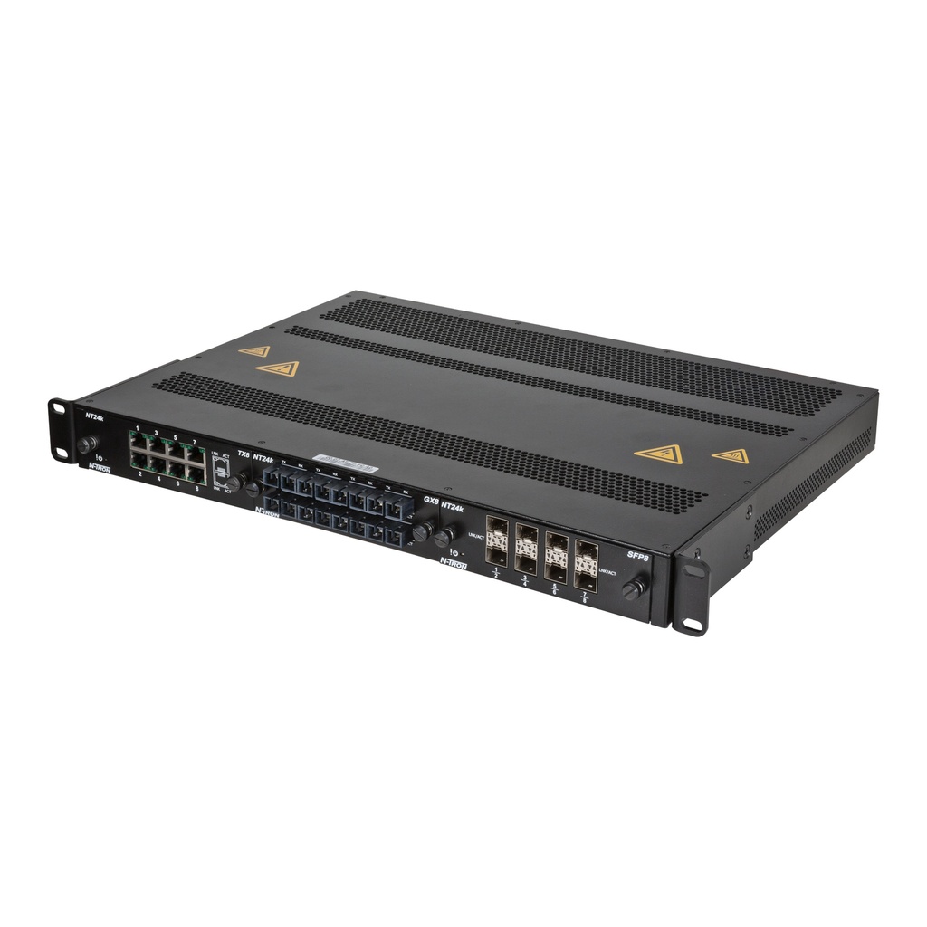 NT24k Series, 24-Port, N-Tron NT24K®-AC1 Modular Managed Industrial Ethernet Switch, AC