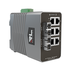 NT-5000 Series, 8-Port, NT-5008-FX2-SC00 Gigabit Managed Industrial Ethernet Switch, 2SC 2km