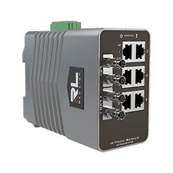 NT-5000 Series, 8-Port, NT-5008-FX2-ST00 Gigabit Managed Industrial Ethernet Switch, 2ST 2km