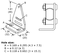 Side-Mount Bracket for Photo-Electric Sensors