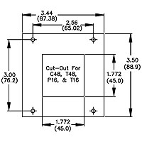 PMK3C- C48, T48, P16, T16 and PXU Mounting Panel