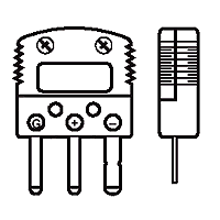 Mini Connector for RTD Male