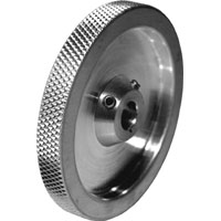 Knurled 6 inch Wheel