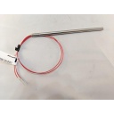 RTD Sensor Style RB Style RTD 4 Wire, 1000 Ohm, .125 Diameter Sheath, 316 SS Tube, 6"Length, 12" Lead Wire