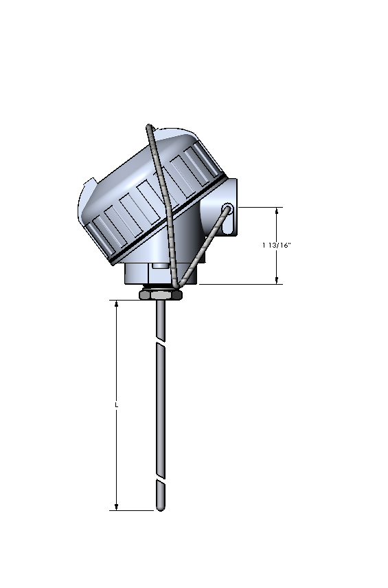 RR Style RTD, 5.5" Length