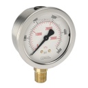 900 Series Liquid Filled Pressure Gauge, 0 psi to 300 PSI/BAR, Maximum Indicating Pointer