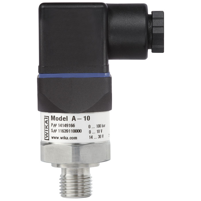 A-10 PRESSURE TRANSMITTER,  -30 InHg...+15 psi, 4-20mA, 1/4"NPT, Mini-Din Connector