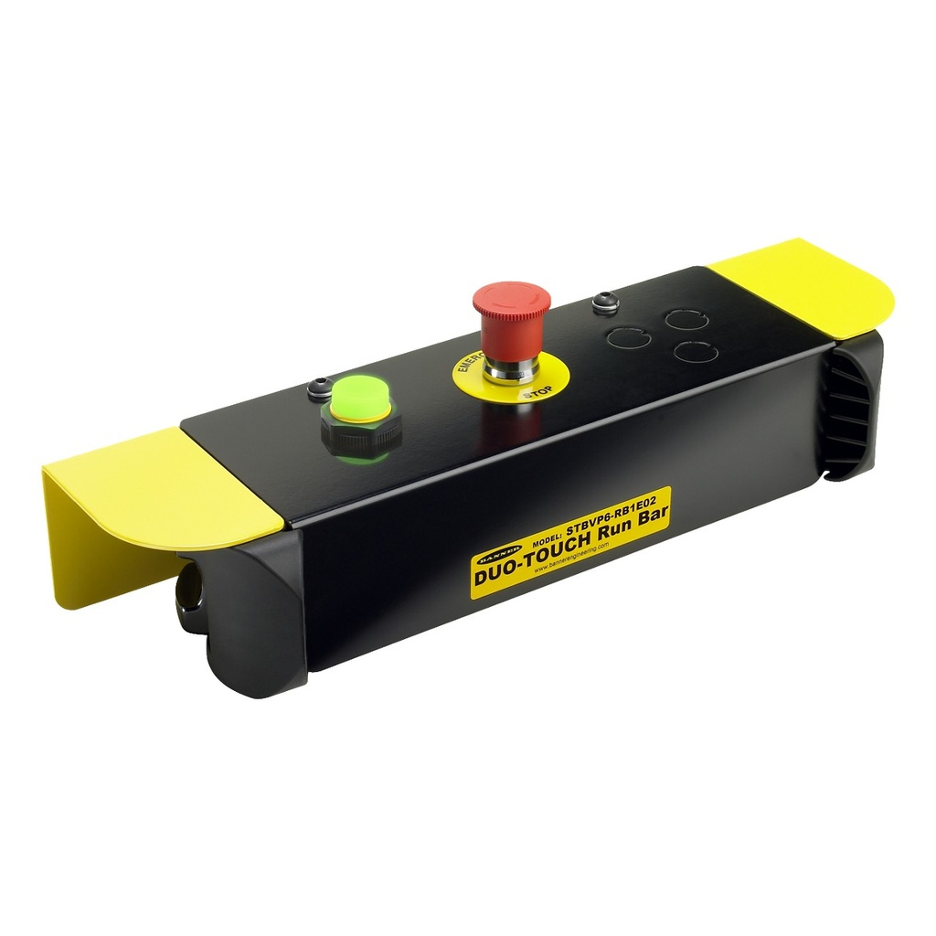 STBVP6 Self-Checking Touch Button with IP20 Run Bar and E-STOP and T30GRYB11, STBVP6-RB1E02-T30